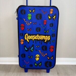 Vintage RARE R L Steine Goosebumps 1990’s Blue Rolling Suitcase